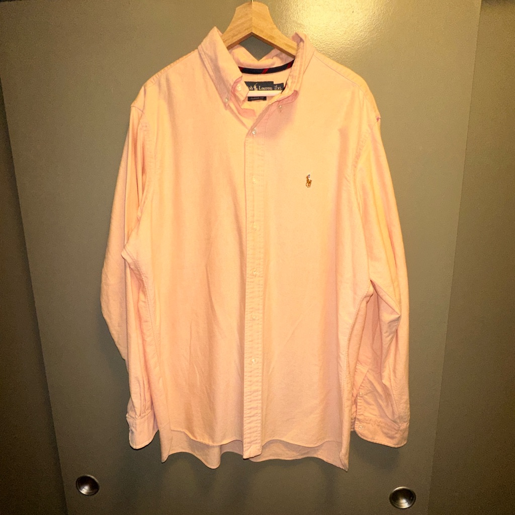 Ralph Lauren Classic Fit Peach Button Down Shirt
